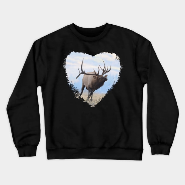 Montana Elk 1 Crewneck Sweatshirt by Whisperingpeaks